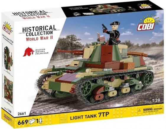 Set di costruzione carro leggero 7TP – 669 pezzi