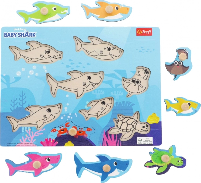 Puzzle in legno Baby Shark