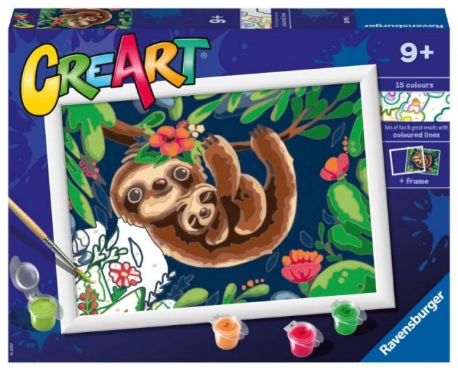 Set di pittura per bambini Sloth - CreArt