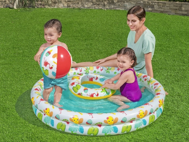 Set piscina Bestway con palla e cerchio 122cm