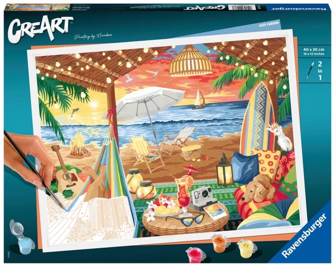 Pittura su Numero Ravensburger CreArt Spiaggia