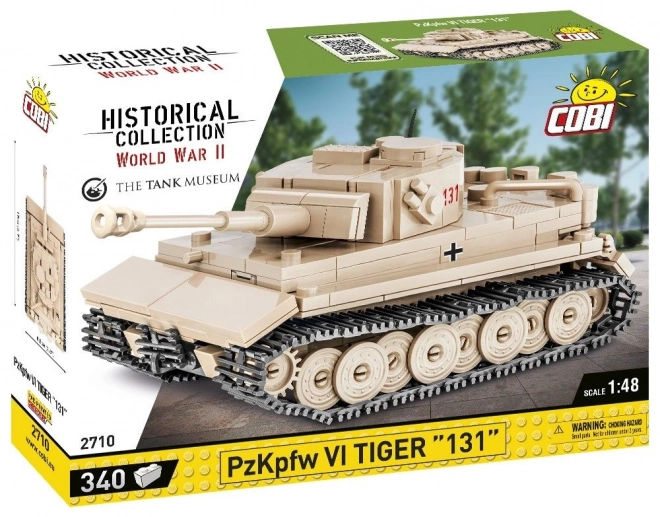 Modello di carro armato Tiger 131 di COBI in scala 1:48 con 340 pezzi