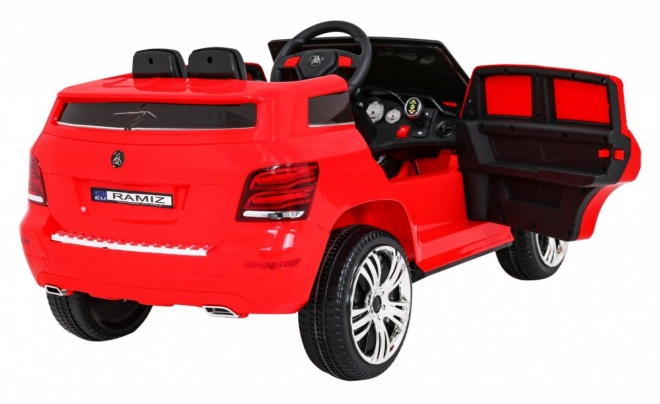 Auto per bambini City Rider Rosso con telecomando e LED