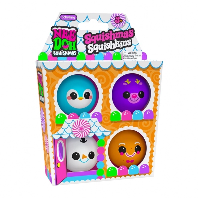 Set di palline morbide Squishmas Squishkins di Schylling NeeDoh