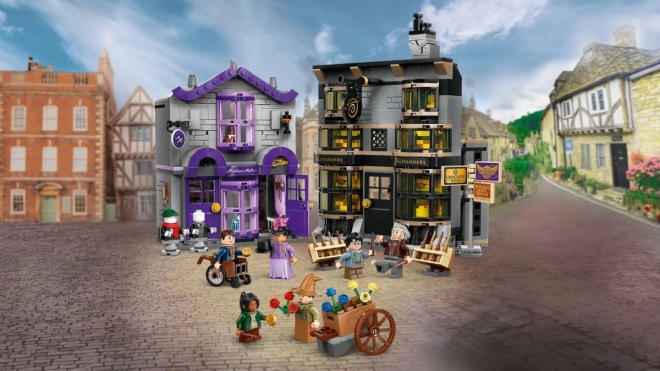 Set costruzioni LEGO Harry Potter Negozi di Ollivander e Madame Malkin