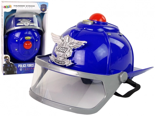 Casco da Poliziotto con Suoni e Luci