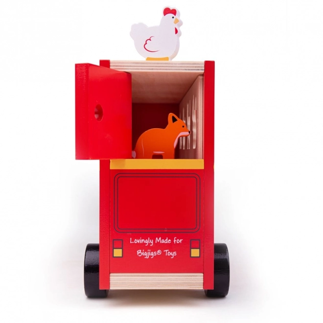 Autobus di legno con animali di Bigjigs Toys