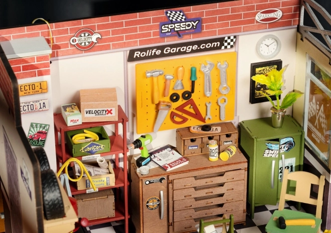 Miniatura del garage Robotime