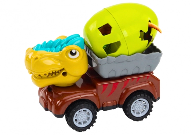 Set Auto Dinosauro con Uovo e Traino