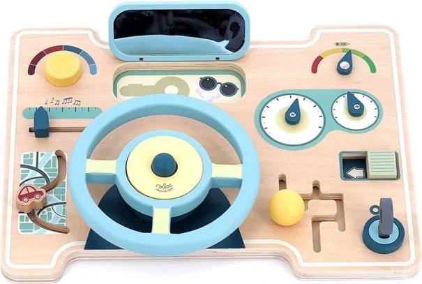 Vilac Cruscotto in legno con volante per bambini