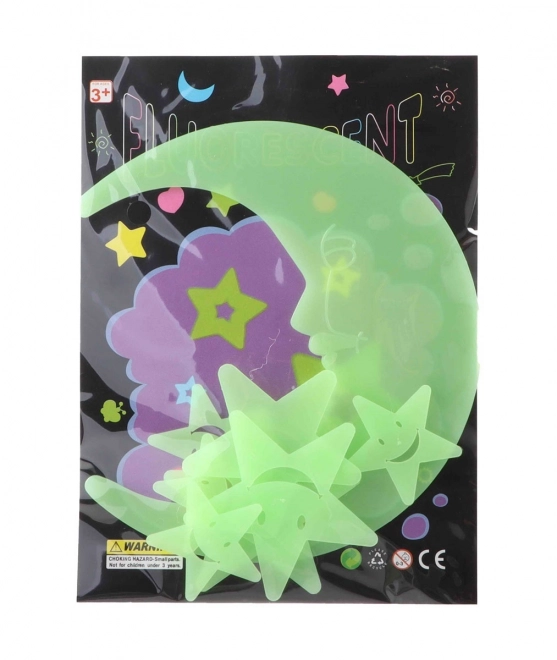 Decorazioni adesive brillanti al buio 12 pezzi