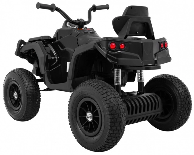 Quad ATV per bambini a batteria Air Black + ruote gonfiabili + radio MP3 + avvio lento