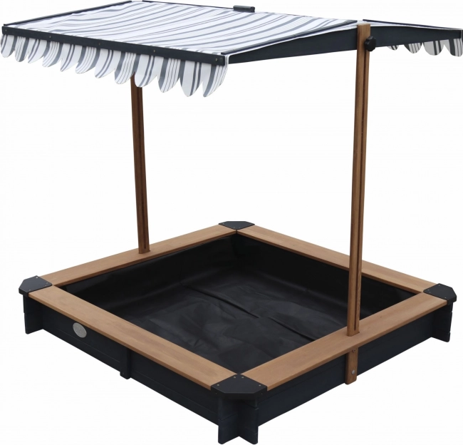 Sabbiera in legno con tetto regolabile e panchine AXI