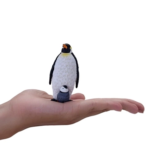 Mojo pinguino imperatore con cucciolo