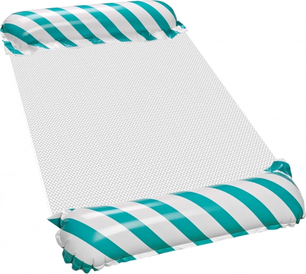Lettino Gonfiabile da Spiaggia ad Acqua Blu Oscillante