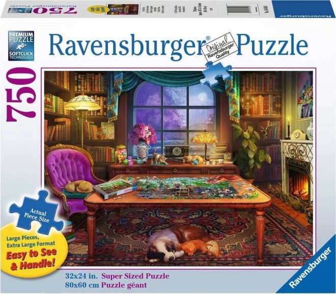 Puzzle Ravensburger formato grande: stanza per puzzle 750 pezzi