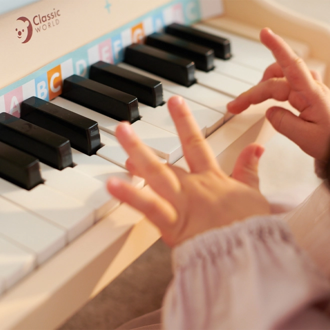 Pianoforte musicale per bambini con libro Classic World