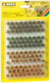 Set fiori di prato ciuffi d'erba 104 pezzi