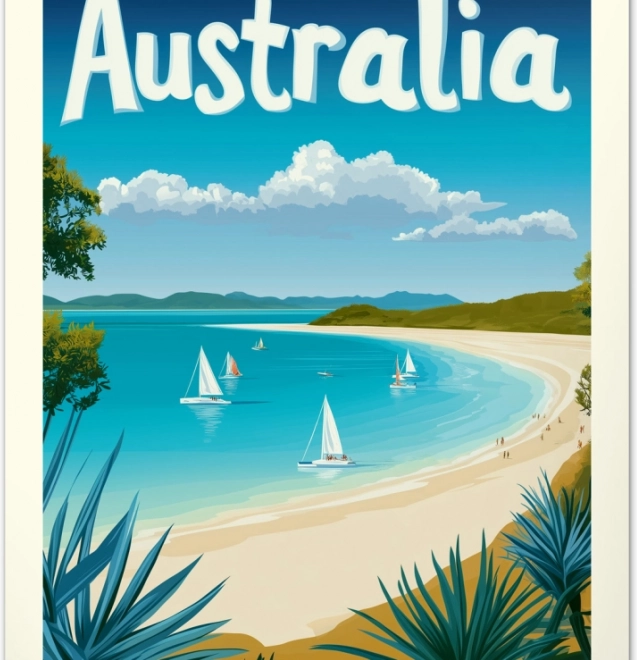 Calendario murale Vintage poster Paradisi tropicali 2026