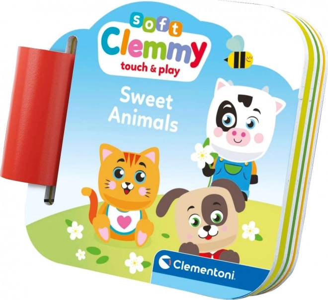 Gioco morbido Clemmy con libro - Animali Carini