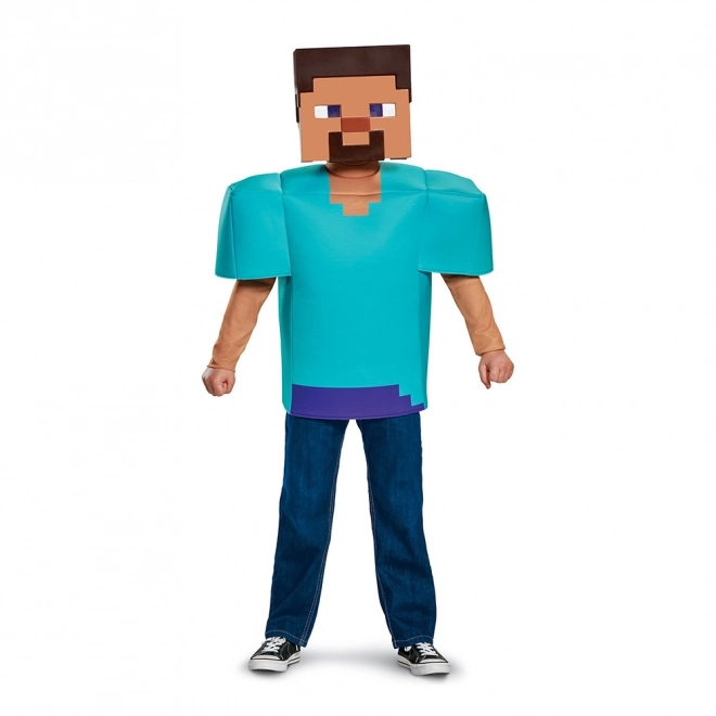 Costume Steve di Minecraft per bambini 7-8 anni