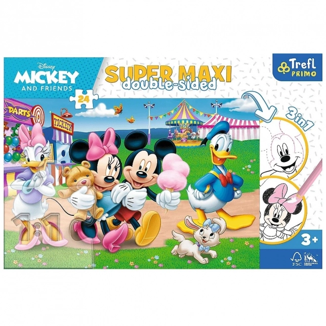 Puzzle doppio lato Disney Mickey Mouse