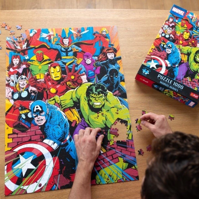 Puzzle 1000 pezzi Premium Plus Qualità Eroi Marvel