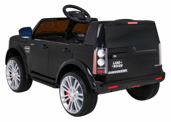 Land Rover Discovery Auto elettrico per bambini nero + telecomando + ruote EVA + avvio lento + radio MP3