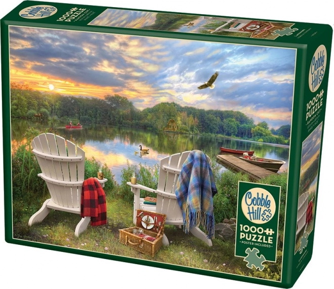 Puzzle Na riviera del lago 1000 pezzi COBBLE HILL