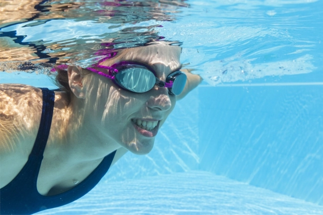 Occhialini da Nuoto a Specchio Arancioni – rosa