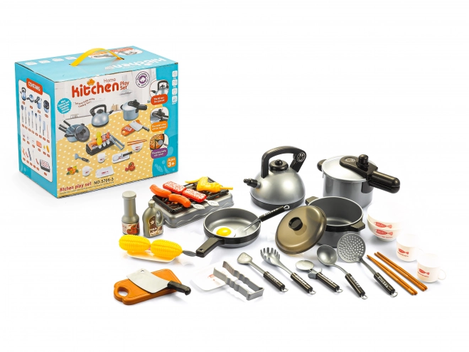 Set di accessori per cucina in miniatura per bambini