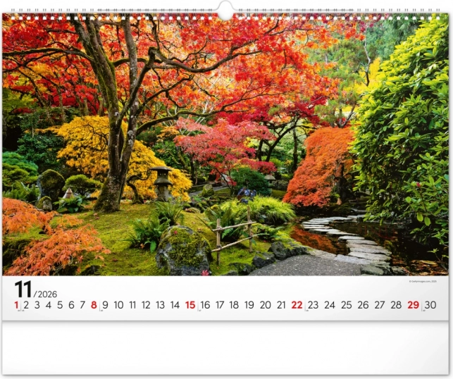 Calendario da parete Giardini 2026