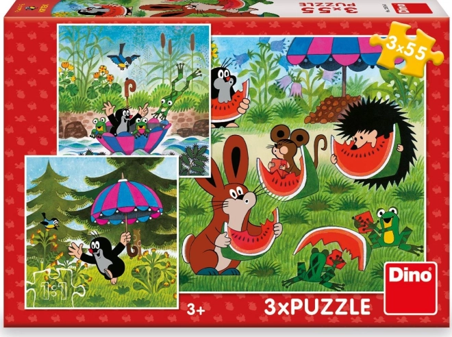 Puzzle Krtek e l’ombrello