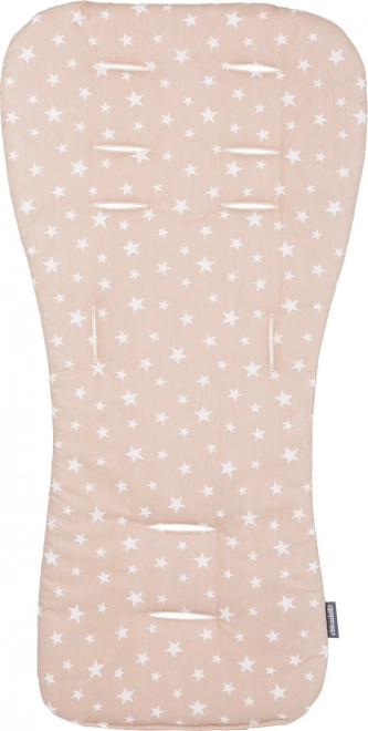 Morbido cuscino per passeggino Beige stars