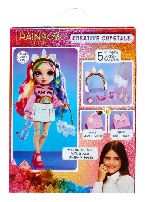 Rainbow High cristalli creativi bambola - Amaya Raine
