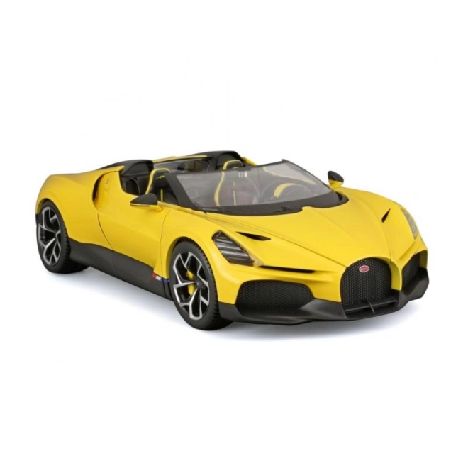 Modello di auto Bugatti Mistral in scala 1:18 - Giallo