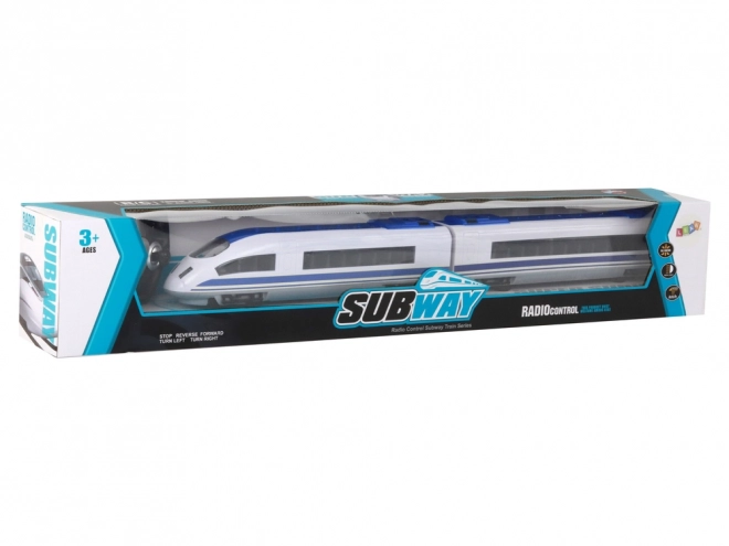 Treno telecomandato con luci 65 cm bianco