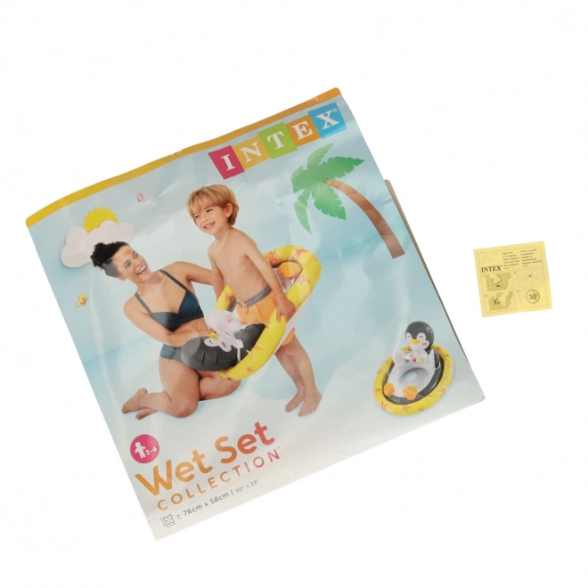 Anello da nuoto per bambini con sedile Pingvin INTEX