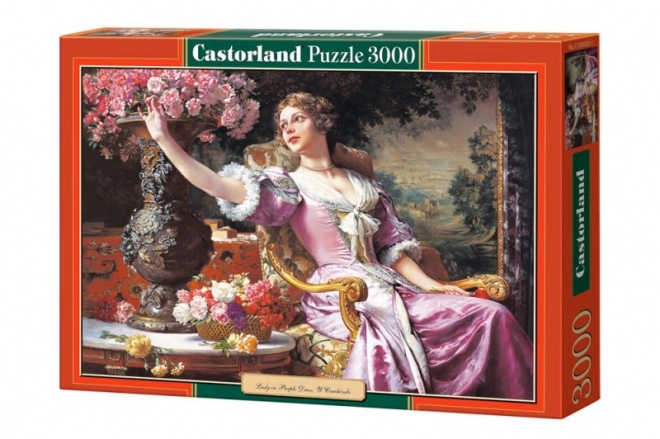 Puzzle 3000 pezzi donna in abito viola di W. Czachórski