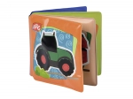 Libricino da bagno lavabile con squeaker – mezzi di trasporto, 10 × 10 cm