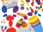 Sassolini colorati creativi Montessori 65 pz