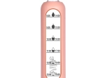 Bottiglia d’acqua in vetro con rivestimento in silicone salmone 1 l