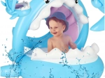 Poltroncina gonfiabile per bambini con tettoia – squalo, fino a 23 kg