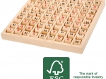 Small Foot tabellina con rulli in legno FSC
