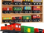 Pista di treni di legno Kruzzel 12 pezzi