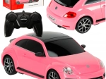 Auto da corsa radiocomandato Rastar Volkswagen Beetle rosa
