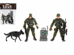 Set di figure militari con cane e accessori