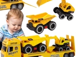 Camion carro attrezzi da cantiere Woopie con ribaltabile e escavatore