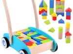 Girello in legno con blocchi per bambini