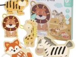 Classic World animaletti africani da infilare in legno – 10 pezzi